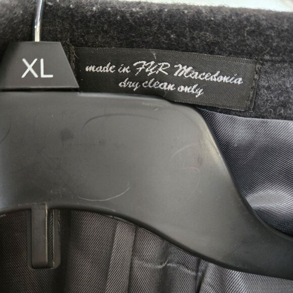 Mens XL Gray Black Lined Satin Officewear Business Workwear Formal Classy Blazer - Picture 6 of 12